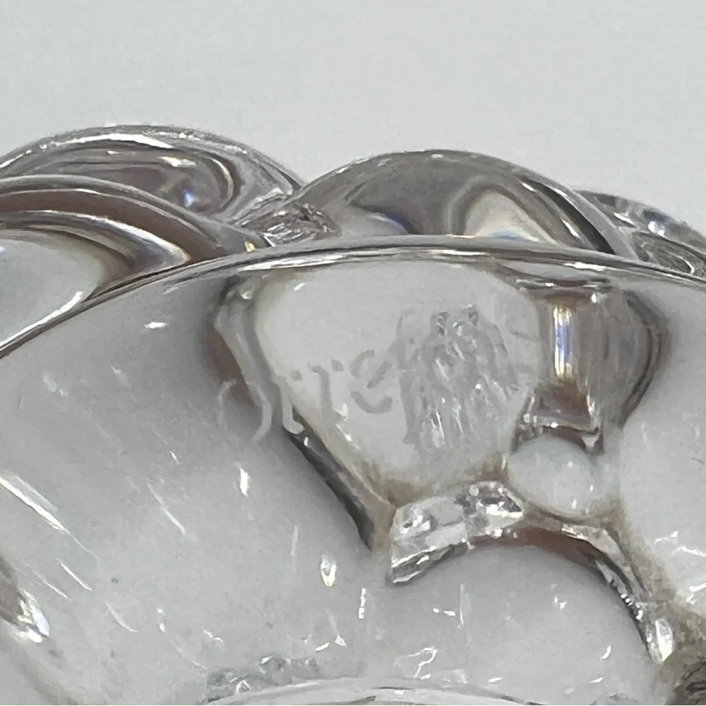 Orrefors Raspberry Hallon Bubble crystal candle holder candlestick Anne Nilsson